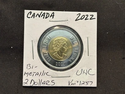 CANADA 2022 2 DOLLAR BI-METALLIC UNC J34 - Image 1 of 2