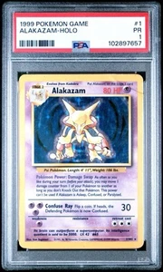 PSA 1 Alakazam Holo Base Set 1/102 1999 Pokemon Karte WoTC PR - Bild 1 von 2