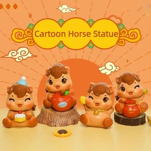 Portable Horse Tabletop Ornaments Kawaii Resin Horse Statue Home Decoration - Picture 1 of 16