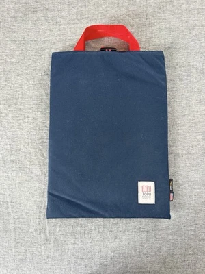 Bolso acolchado Topo Designs, hecho en Colorado, exterior azul marino/amarillo interior Foto 1 de 4