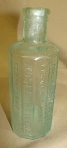 Vintage Antique ATWOOD'S JAUNDICE BITTERS Cork Bottle Georgetown Mass. Nice Blue - Picture 1 of 4