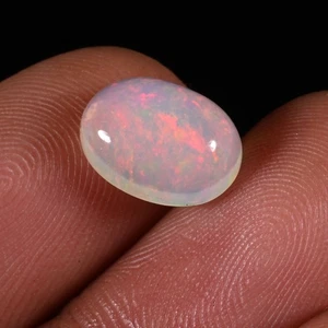 Natural Ethiopian Opal Welo Fire Opal 10x8x4 mm Oval Cabochon Loose Gemstone - Picture 1 of 3