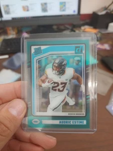 2024 Panini Clearly Donruss - Rated Rookie Audric Estime #93 Teal (RC) - Picture 1 of 2