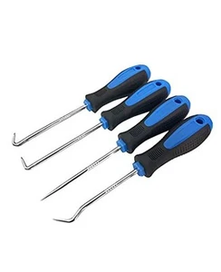 Precision Hook and Pick Set for Automotive | 4-Piece Hand Tools Blue - Picture 1 of 7