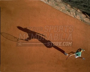 Monica Seles aerial view clay court shadow 8x10 11x14 16x20 photo 678 - Picture 1 of 1