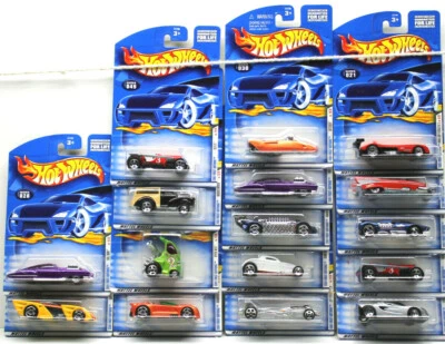 16pc Hot Wheels 2001 First Edition Cars Diecast Lotus+Panoz Roadster+Morris++NOC - Image 1 of 4
