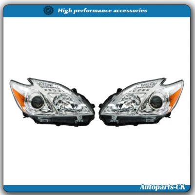 Faros delanteros laterales izquierdo y derecho para Toyota Prius 2012-2015 halógeno transparente Foto 1 de 4