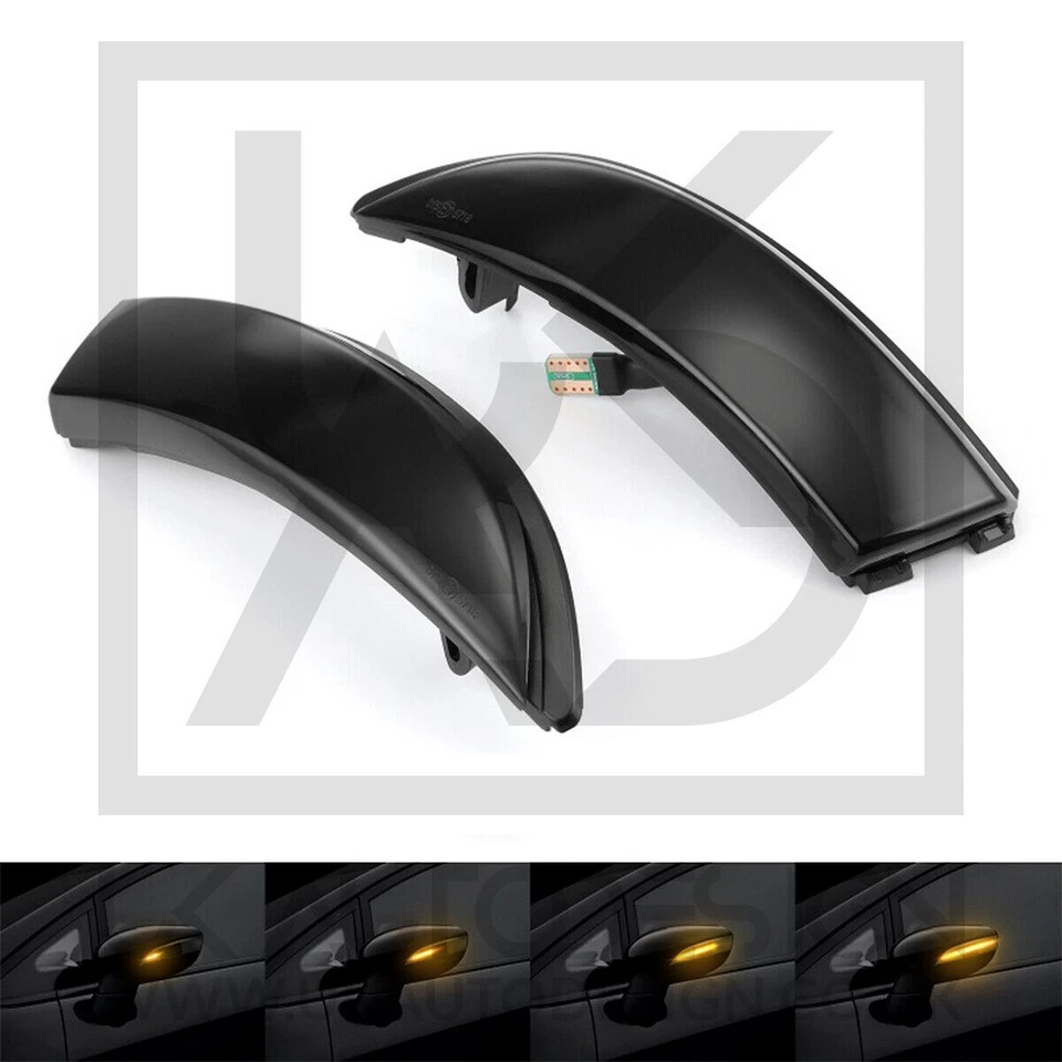 STOCK DEL REINO UNIDO Ford Smoked Dynamic Wing Espejo Indicador Luz Fiesta Mk7 B-Max Foto 1 de 4