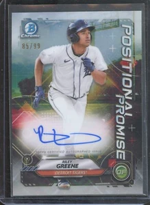 2021 Bowman Chrome RILEY GREENE #POSP-RG Positional Promise Refractor Auto /99 - Picture 1 of 2
