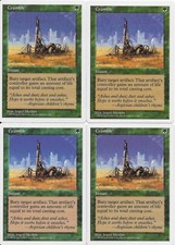 MTG: CRUMBLE 5th Edition UNCOMMON; played, Excellent condition x4