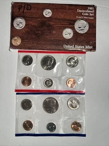 1985 Uncirculated Coin Set U.S Mint Original Government Packaging OGP - Picture 1 of 3