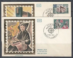 Andorra Scott 246-7 FDC - Europa 1976 - Picture 1 of 1