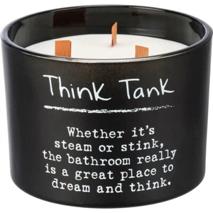Kerze im Glas ~ "Think Tank ob Dampf oder Stink ~ Das Badezimmer ist wirklich ein..." - Bild 1 von 4