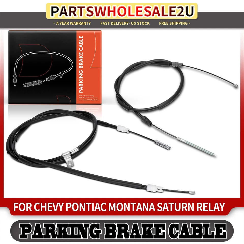 Cable de freno de estacionamiento trasero izquierdo y derecho para Chevy Uplander Pontiac Montana Saturn Foto 1 de 4