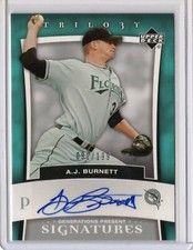 2005 Upper Deck Trilogy Autograph A.J. Burnett 091/199