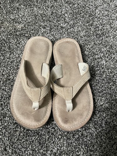 Sandali infradito Clarks beige in pelle 5