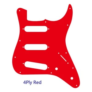 Parts For US Fender Squier 3/4 Size Guitar Kids Mini Strat Pickguard, 4Ply Red - Picture 1 of 1