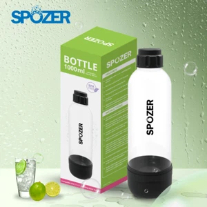 Spozer 1L Carbonating Bottles Black Spozer Compatible Sparkling Water Maker - Picture 1 of 4