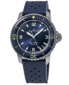 Nuevo reloj para hombre Blancpain Fifty Fathoms automático esfera azul 5010-12B40-O64B - Imagen 1 de 4