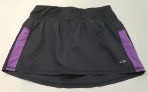 Champion Skort Skirt With Attached Shorts Black & Purple Drawstring Size Small S - Picture 1 of 9