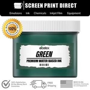 Ecotex® verde - tinta premium a base de agua para serigrafía - todos los tamaños - Imagen 1 de 3