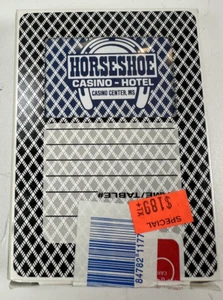 Hufeisen Casino Hotel Tunica MS echte Casino Spielkarten Marke Biene versiegelt - Bild 1 von 4