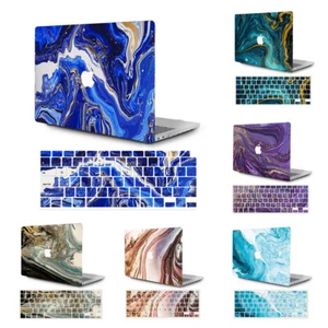 2in1 Marble Hard Case Cover Shell+Keyboard Skin for MacBook Pro 13 14 15 16 AK15 - Picture 1 of 38