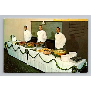 De Colección Correll Catering Postal Birmingham MI Boda Recepción Buffet Cromo Unpo - Imagen 1 de 2