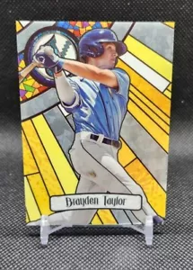 10007B. Brayden Taylor 2023 Bowman Draft - Bowman Glass #BGA-9 (RC) Rays - Picture 1 of 2