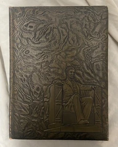 Vintage 1958 Yearbook Abe's Album Lincoln Junior High School Rockford Illinois - Picture 1 of 5