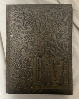 Винтажный 1958 Ежегодник Альбом Эйба Lincoln Junior High School Rockford Illinois - Изображение 1 из 4