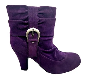 Qupid Praise-04 Ankle Boots Purple EASTER Women's Shoe Sizes US  5 to 10.5 - Picture 1 of 10