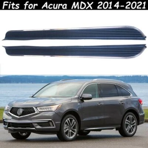 Fits for Acura MDX 2014-2021 2Pcs Running Board Side Step Pedals Nerf Bar Black - Picture 1 of 10