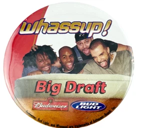 Spilla pulsante Budweiser Whassup! Big Draft Bud Light - Pubblicità birra classica - Foto 1 di 5