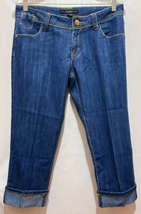 Pantalones de mezclilla capri con puños South Pole para mujer talla 9 - Imagen 1 de 11