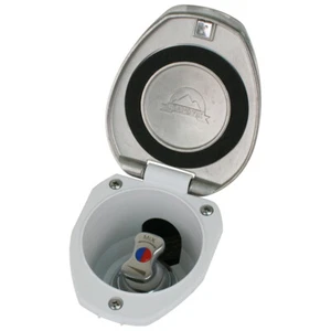 Scandvik Recessed T-Handle Mixing Valve - SS w/White Cup - Picture 1 of 1