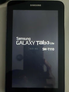 Samsung Galaxy Tab 3 SM-T110 8GB, Wi-Fi, 7in - Black - Picture 1 of 4