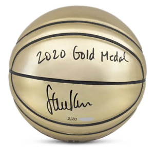 Steve Kerr Autographed "2020 Gold Medal" Molten Gold Basketball UDA LE 20