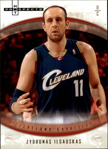 2007-08 Fleer Hot Prospects Cavaliers Basketball Card #57 Zydrunas Ilgauskas