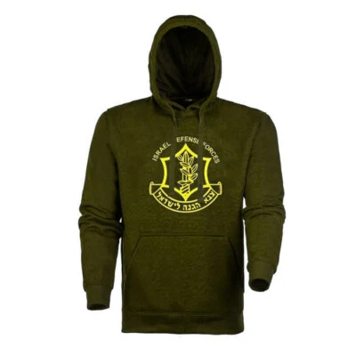 ISRAELI ARMY UNIFORM Israel Defense Forces (IDF) Zahal Logo Army Hoodie T-Shirt