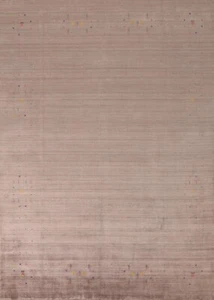 Bamboo Silk Brown Gabbeh Little Character/ Animal Handmade Room Size Rug 8'x10' - Picture 1 of 12