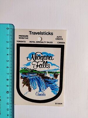 Autocollant Niagara Falls Toronto Canada Timbre 80s Originale • 12.90€