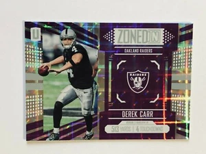 2017 UNPARALLELED FOOTBALLNo.ZI-8 DEREK CARR SMALL HYPERPLAID #18/49 - Bild 1 von 2