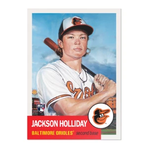 2024 Topps Jackson Holliday Living Set Rookie Card #762 Baltimore Orioles - Foto 1 di 1