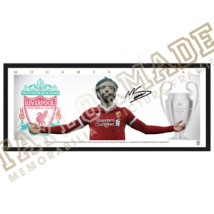 MOHAMED SALAH FRAMED MINI WINGS PRINT RONALDO MESSI SUAREZ ZLATAN - Picture 1 of 1