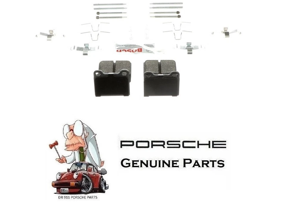 Juego Pastillas Freno Disco PORSCHE 911 DELANTERO TRASERO M10B20 BOSCH BE31H Foto 1 de 1