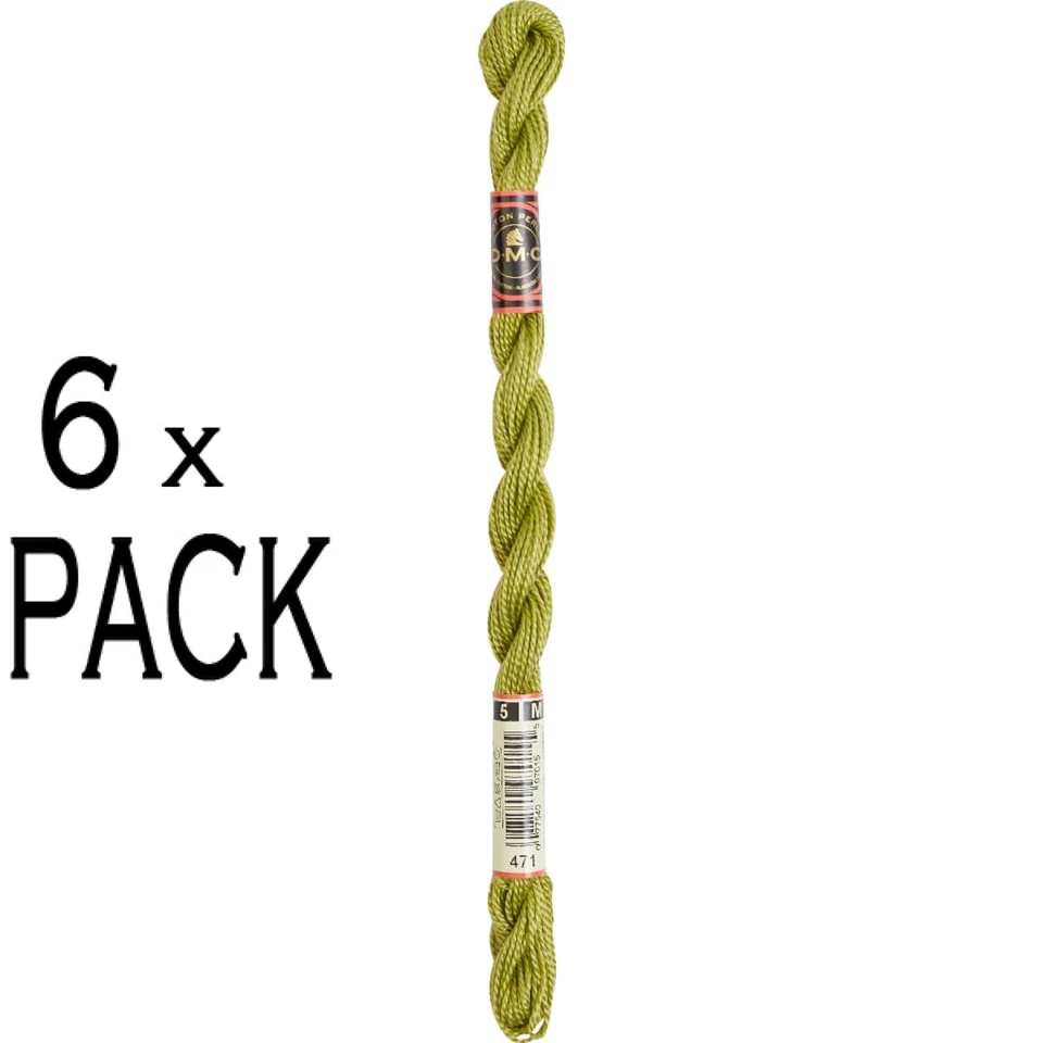 6x DMC Perlgarn Stärke 5, 15 m, 115AR/5-471, VPE - Bild 1 von 1