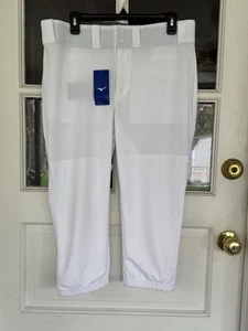 Mizuno NWT Women's Prospect Softball Pants - White - Size XLarge Back Pockets - Picture 1 of 9