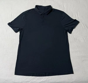 Lululemon uomo grande? (Misure a quadri) Polo camicia manica corta blu navy - Foto 1 di 6
