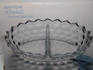 Indiana Glass Vintage New American Whitehall Oval Relish Serving Dish - Picture 1 of 6